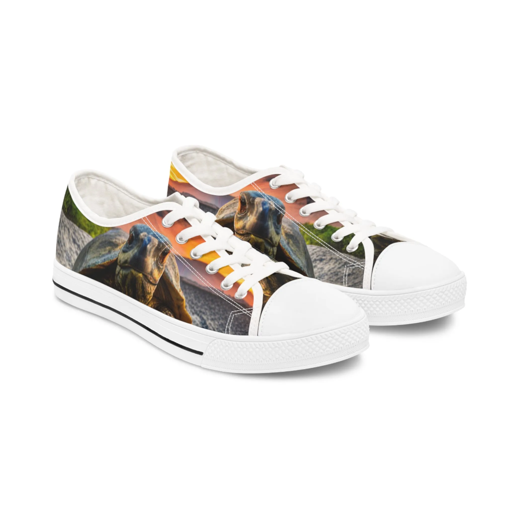 Galápagos Tortoise Women's Low Top Sneakers