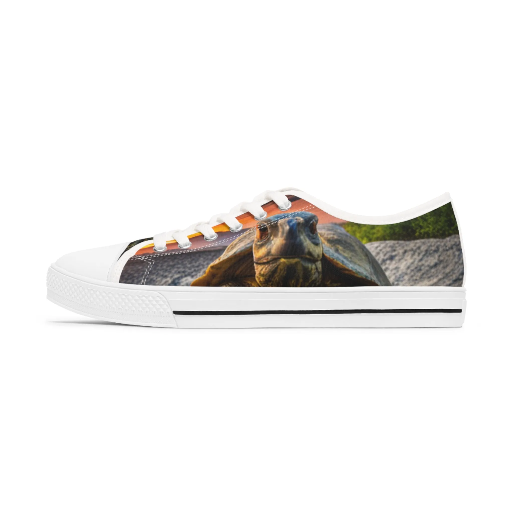 Galápagos Tortoise Women's Low Top Sneakers