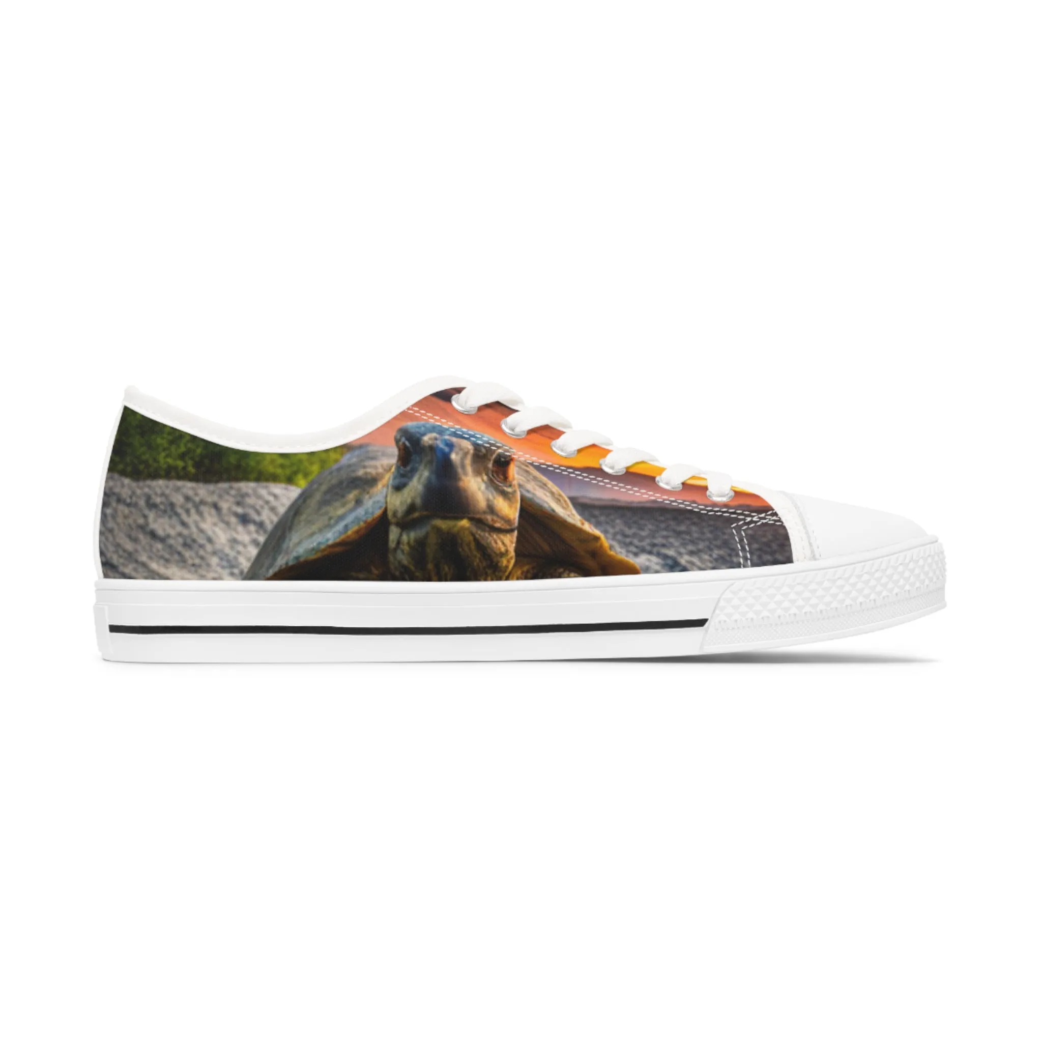 Galápagos Tortoise Women's Low Top Sneakers