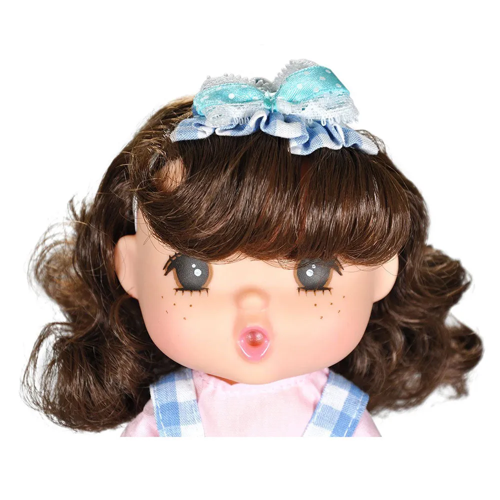 Gege Vinyl-Bodied Mini Brunette Girl Doll 6