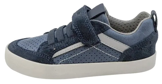 Geox Boy's and Girl's Kilwi Navy Grey Sneaker