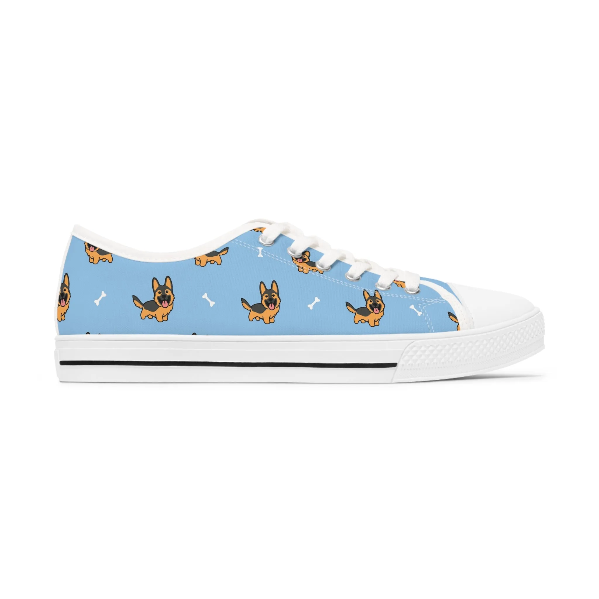 German Shepherd Women's Low Top Sneakers