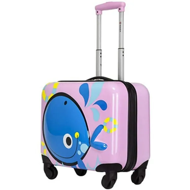 Ginza 3D Little Whale Children's Luggage 18"