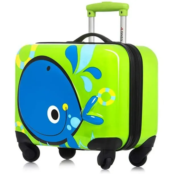 Ginza 3D Little Whale Children's Luggage 18"