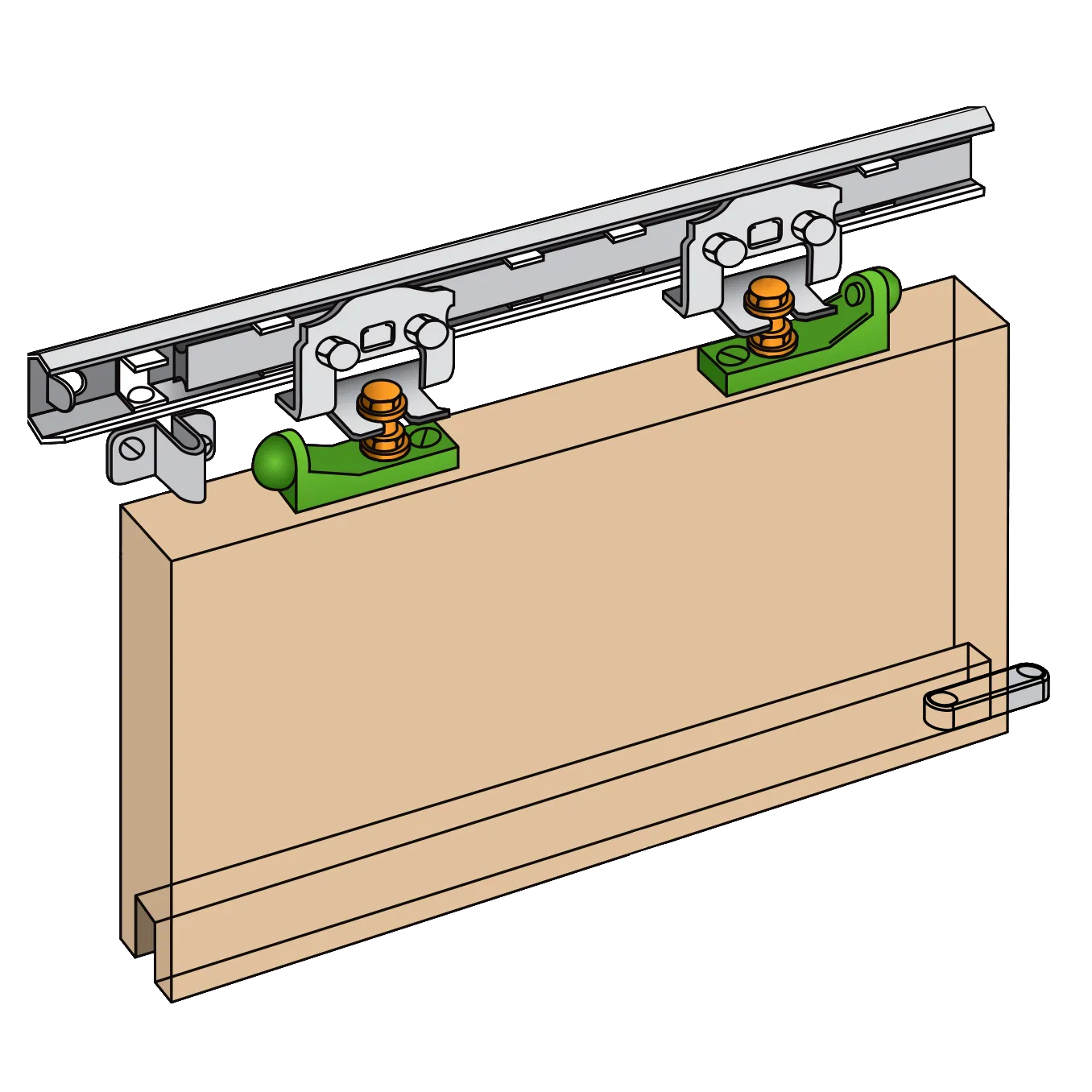 Henderson Marathon Junior Single Track Sliding Door Gear