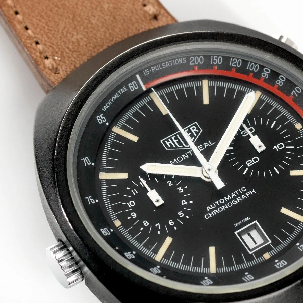 Heuer Montreal PVD 110.501 Cal.12 1970s