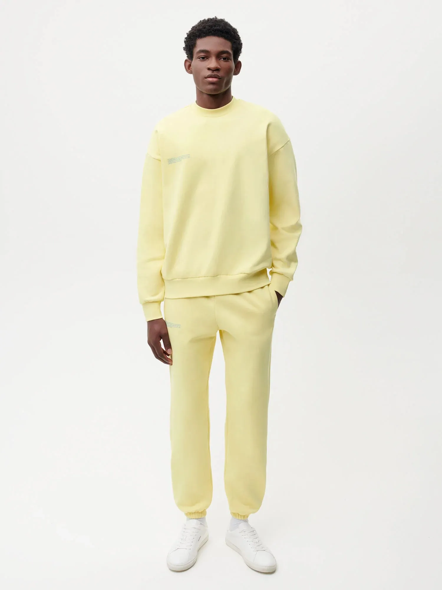 In Conversion Cotton Track Pants—sunbeam yellow