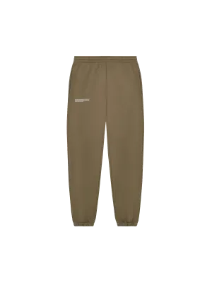 In Conversion Cotton Track Pants—terra brown