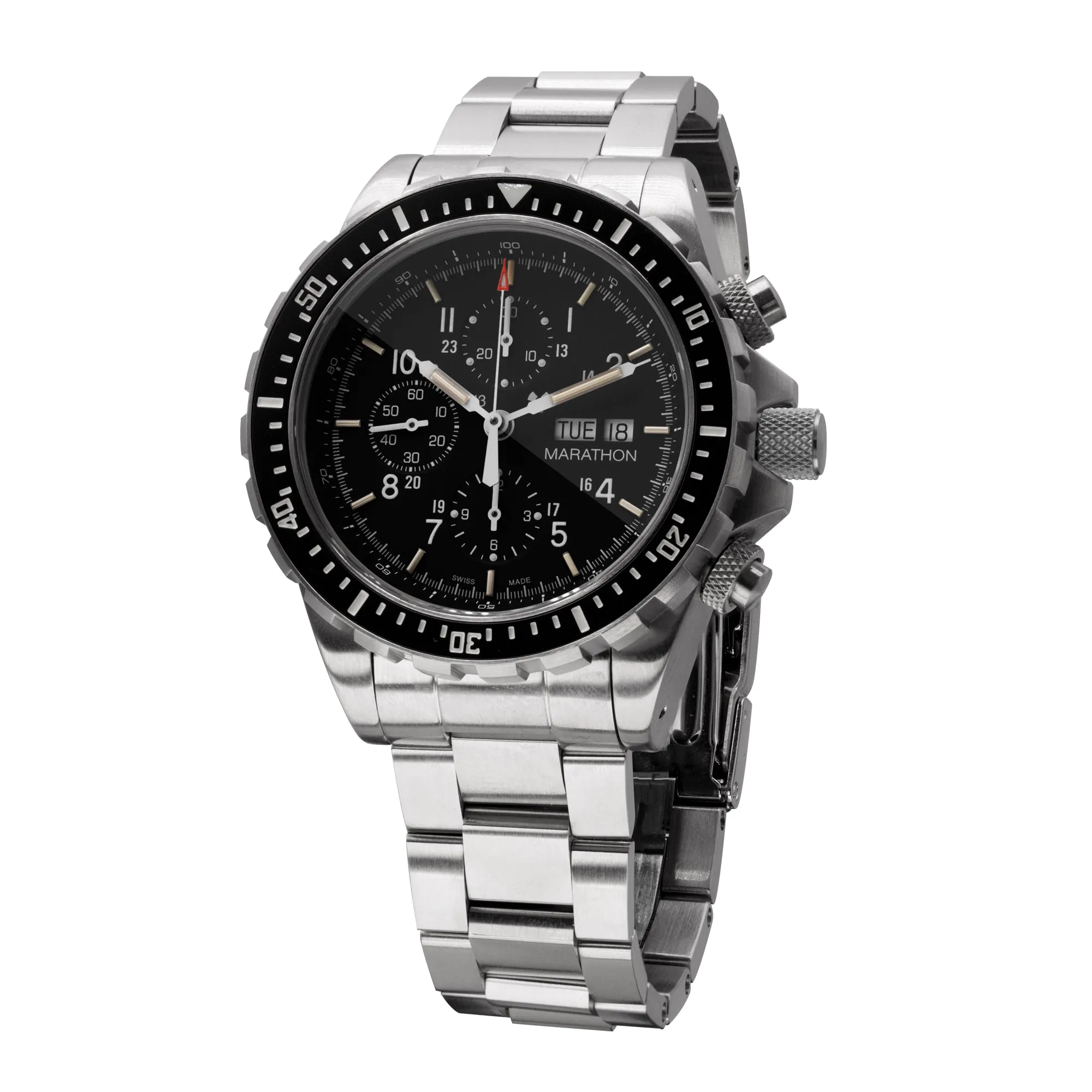 JUMBO DIVER/PILOT'S AUTOMATIC CHRONOGRAPH (CSAR) WITH STAINLESS STEEL BRACELET - 46MM