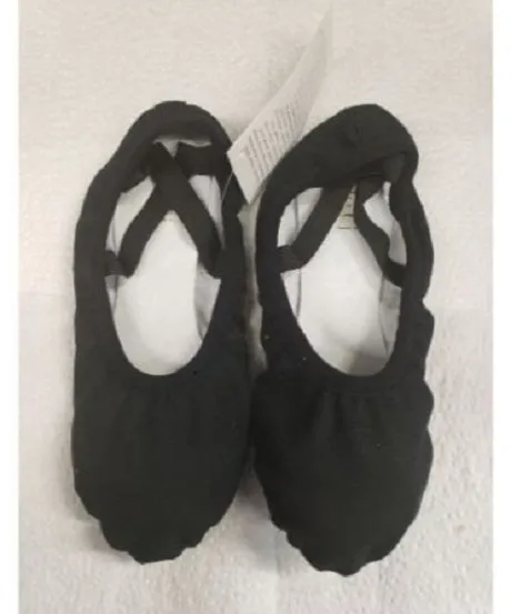 Kaya -- Stretch Canvas Split Sole Ballet -- Black