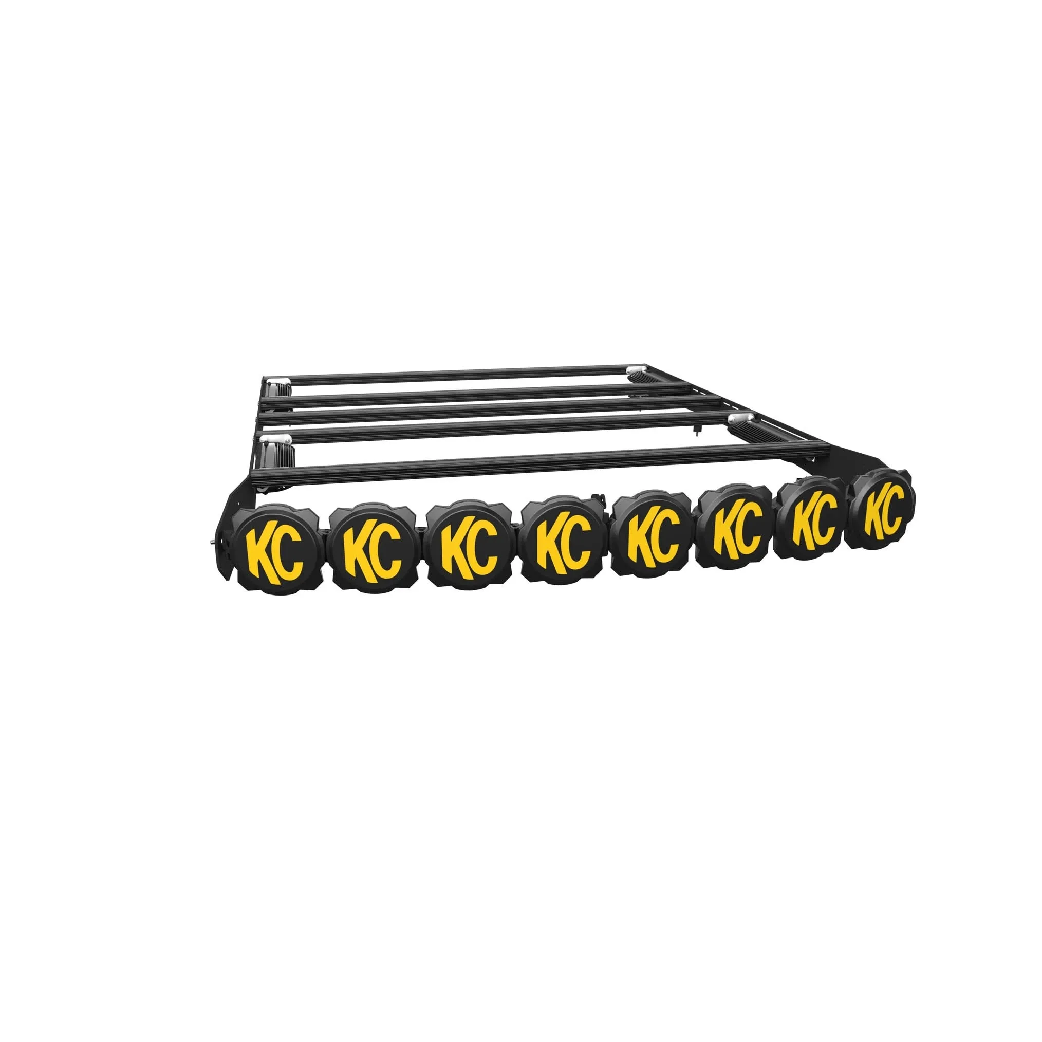 KC Hilites M-Rack 50" Gravity® LED Pro6 Roof Rack System - Side Blackout Plates - 2005  Tacoma Double Cab