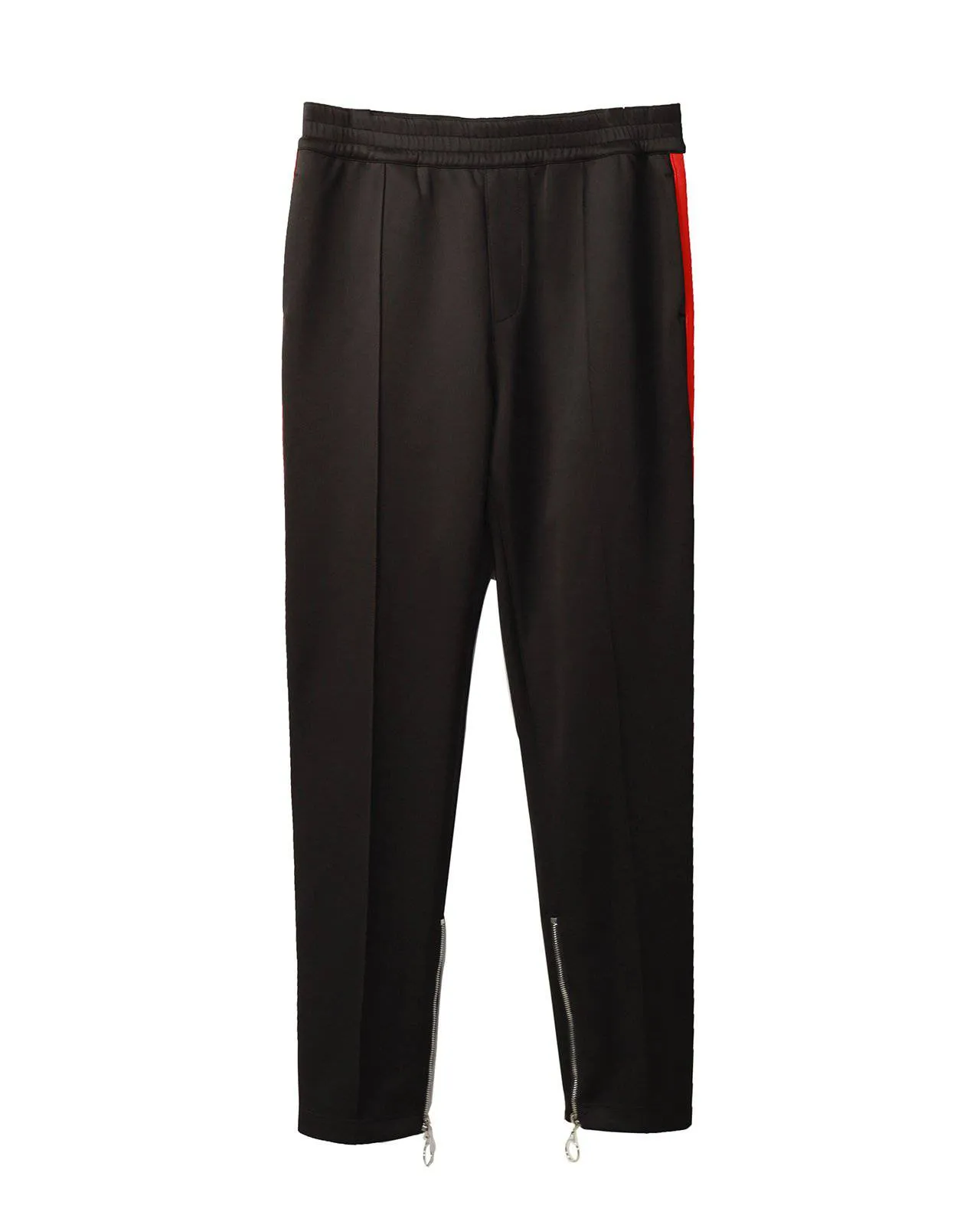 Konus Men's Track Pants With Knit Tape detail in Black