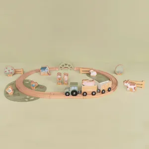 Little Farm Wooden Train Track Set