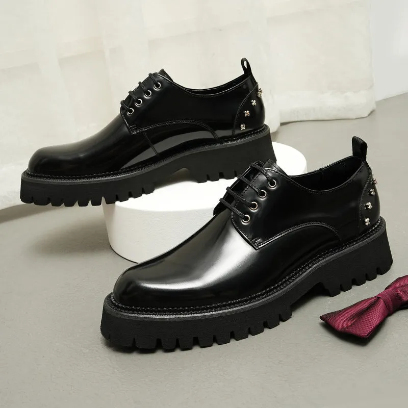 LuxeLeather Sophisticated Oxford Dress Shoes