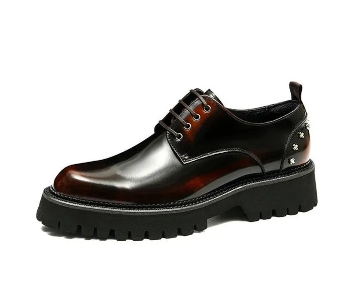 LuxeLeather Sophisticated Oxford Dress Shoes