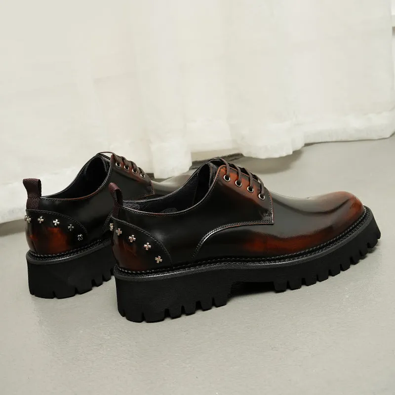 LuxeLeather Sophisticated Oxford Dress Shoes