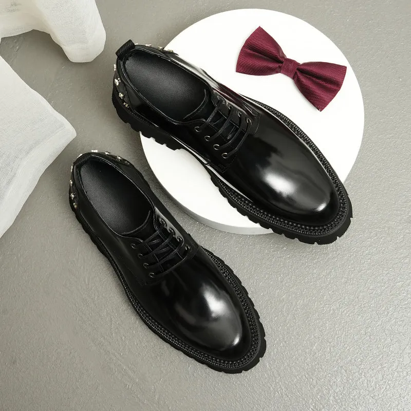 LuxeLeather Sophisticated Oxford Dress Shoes