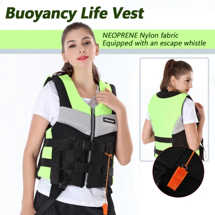 MANNER QP2030 Adult Buoyancy Vest Swimming Aid Life Jacket, Size:XL(Red)