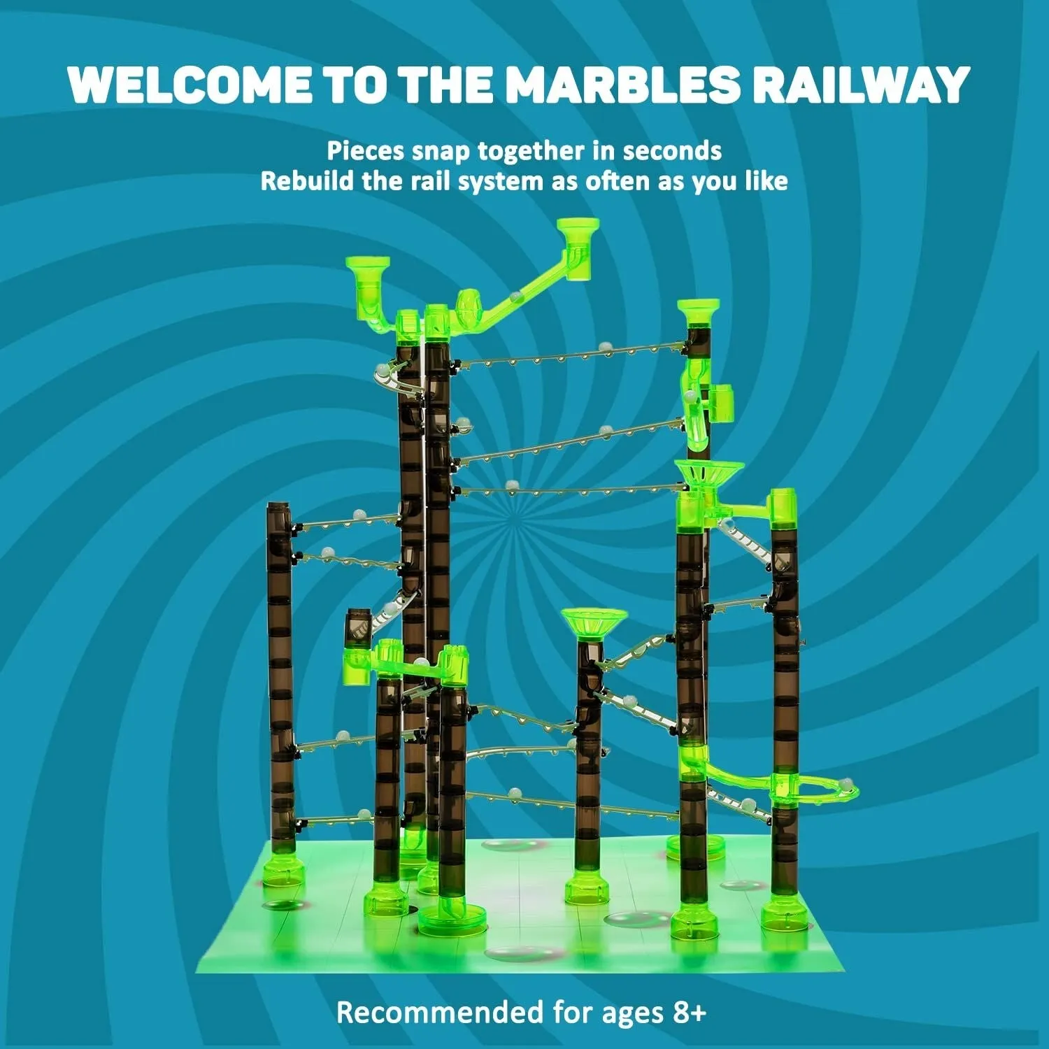 Marble Rails Starter Set, 200 pieces