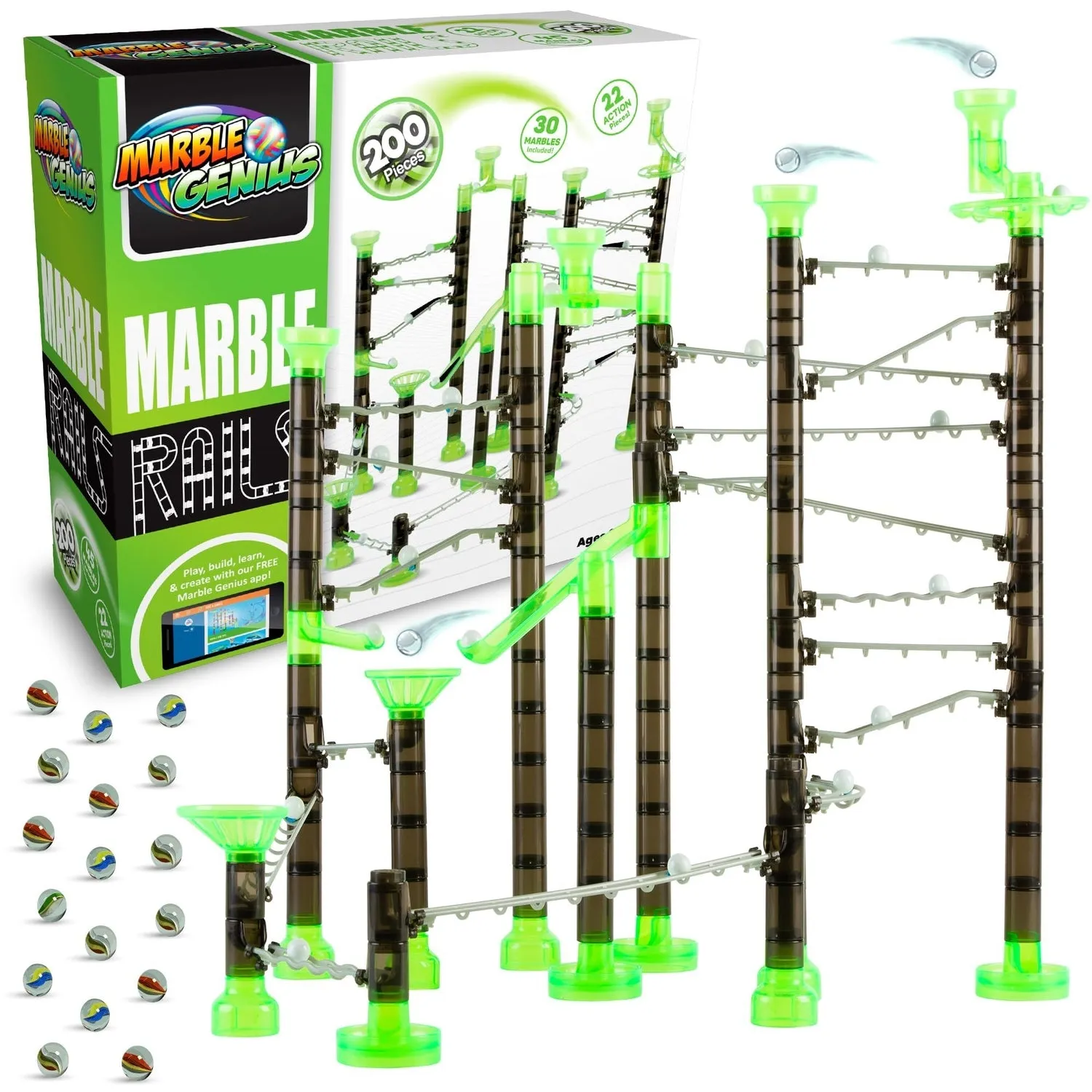 Marble Rails Starter Set, 200 pieces