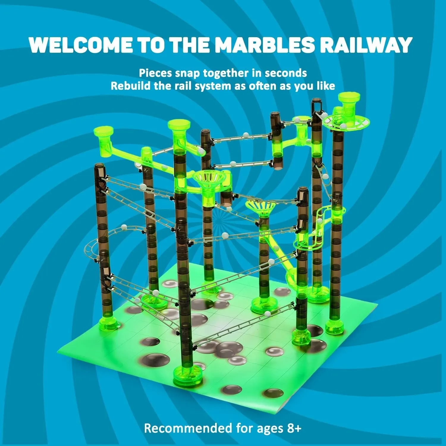 Marble Rails Super Set, 325 pieces