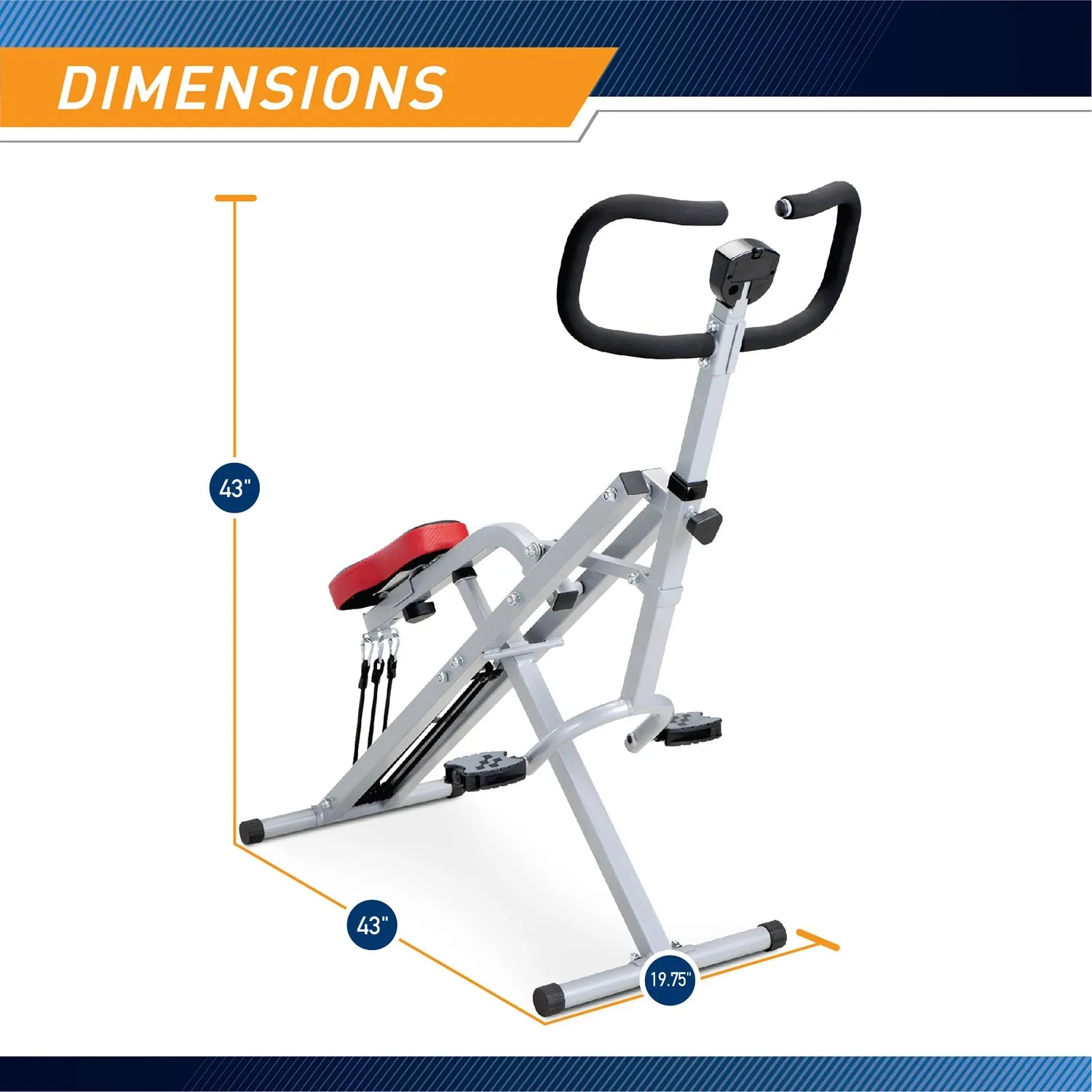 Marcy Squat Rider Machine for Glutes and Quads XJ-6334