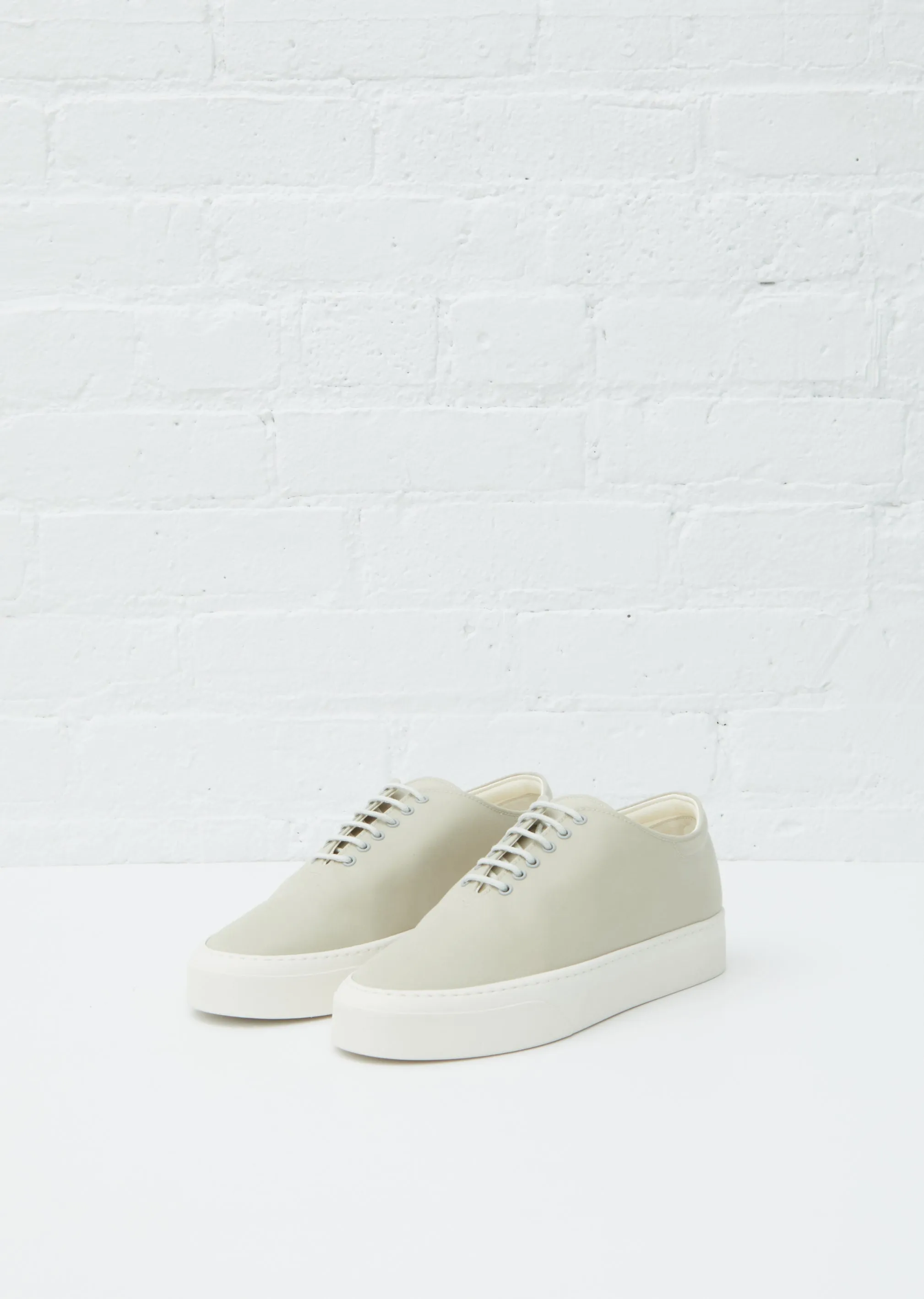 Marie H Canvas Lace-Up — Light Grey