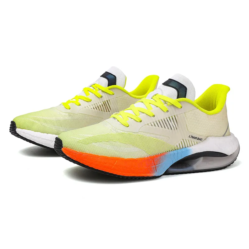 Men's Lightweight Cushioning Sneaker Outdoor Running Sports Elastic Shoes | W2303