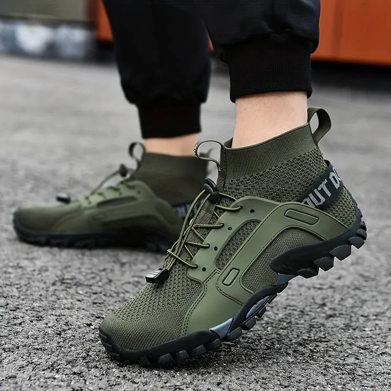 Men's Trendy Ultra Breathable Sneakers Durable & Anti-Slip Outdoor Hiking & Fishing Trip Shoes | W-25