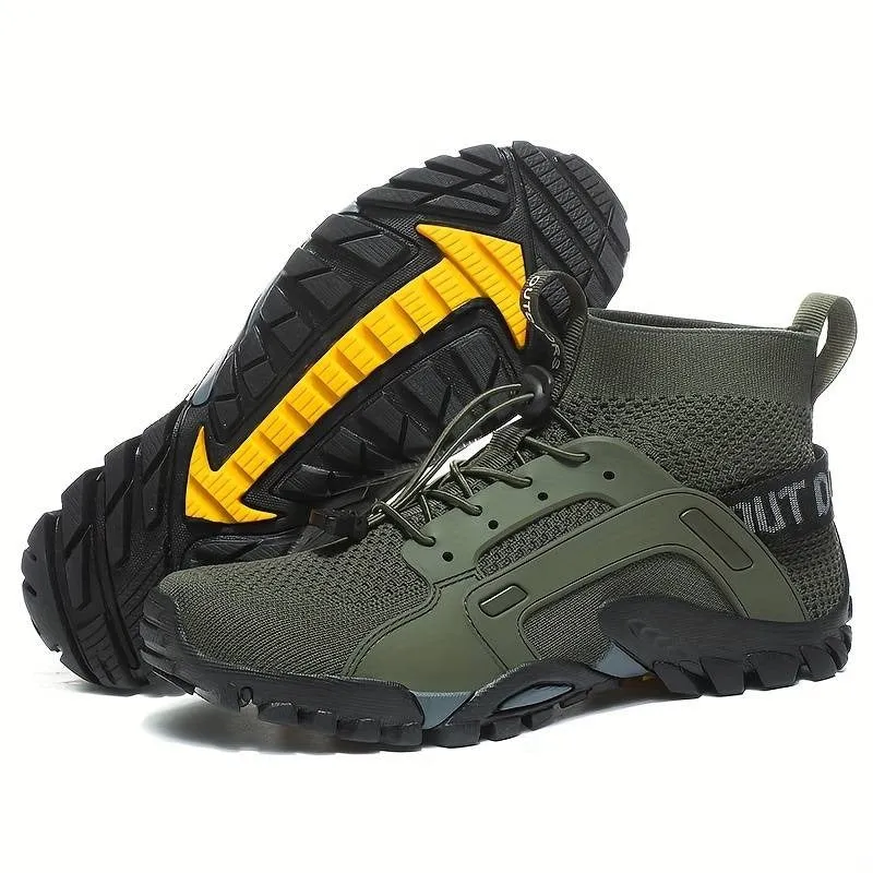 Men's Trendy Ultra Breathable Sneakers Durable & Anti-Slip Outdoor Hiking & Fishing Trip Shoes | W-25