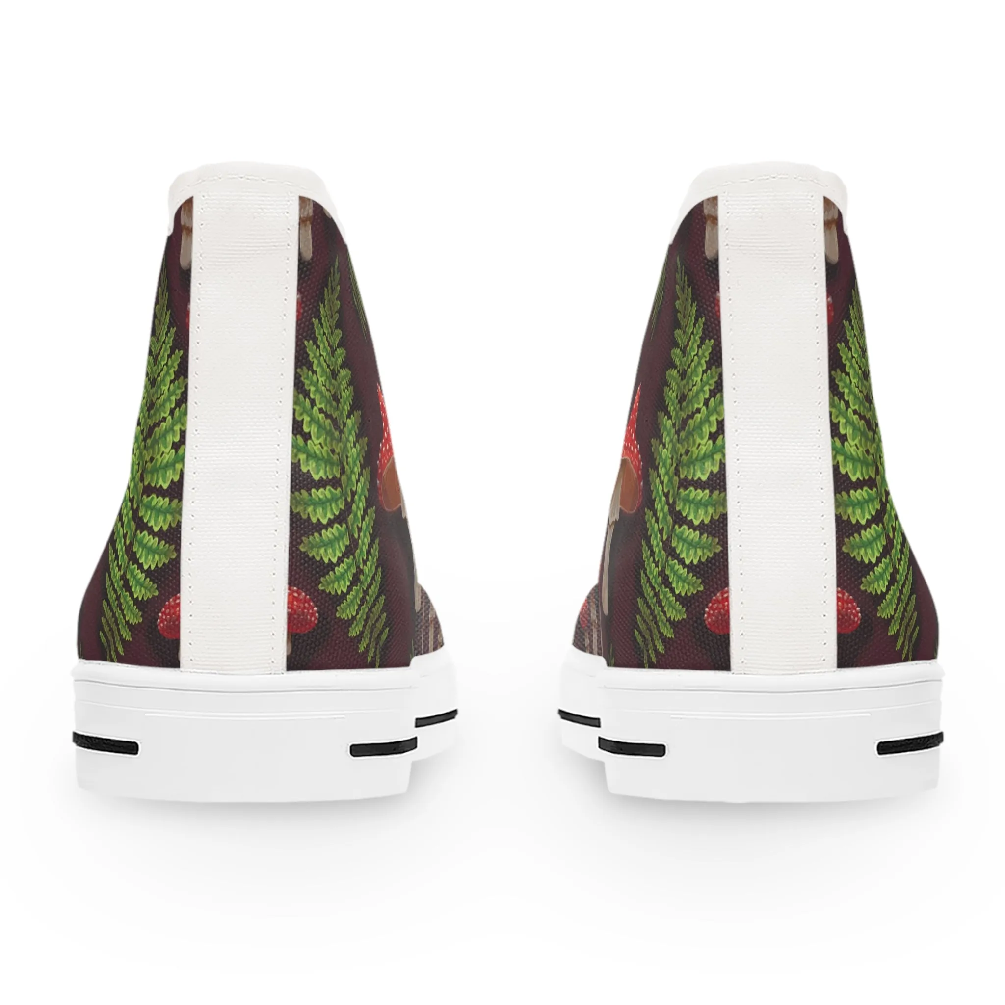 Mushroom Fern Forest Women's High Top Sneakers