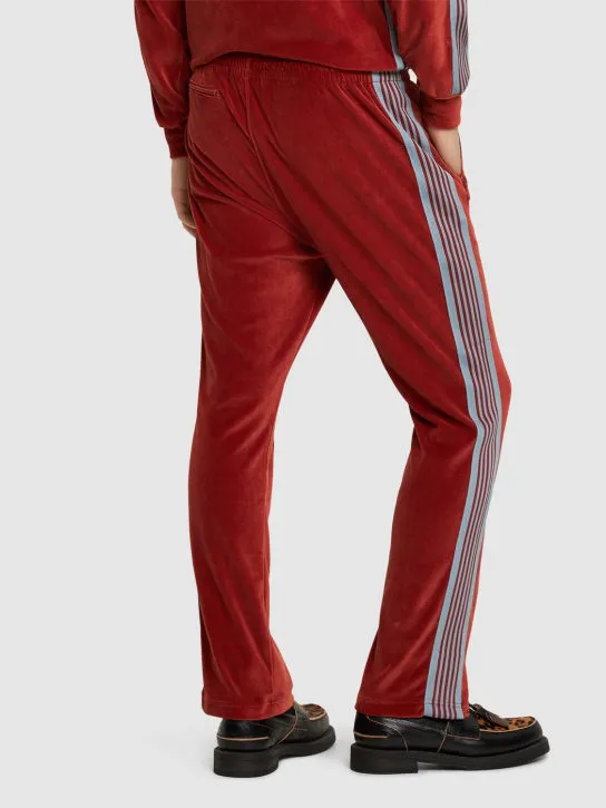 Needles   Needles logo velour track pants 