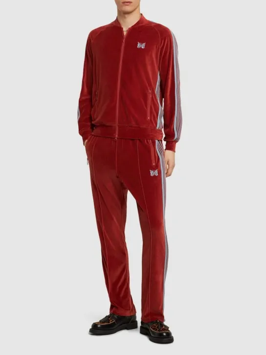 Needles   Needles logo velour track pants 