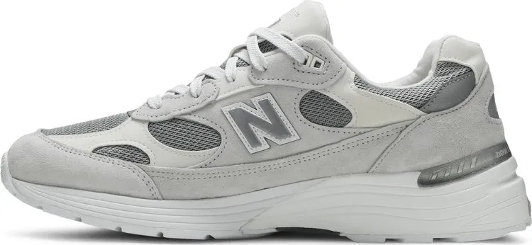 New Balance 992 Made in USA 'White Silver' Sneakers, Gray