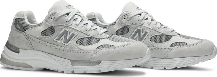 New Balance 992 Made in USA 'White Silver' Sneakers, Gray