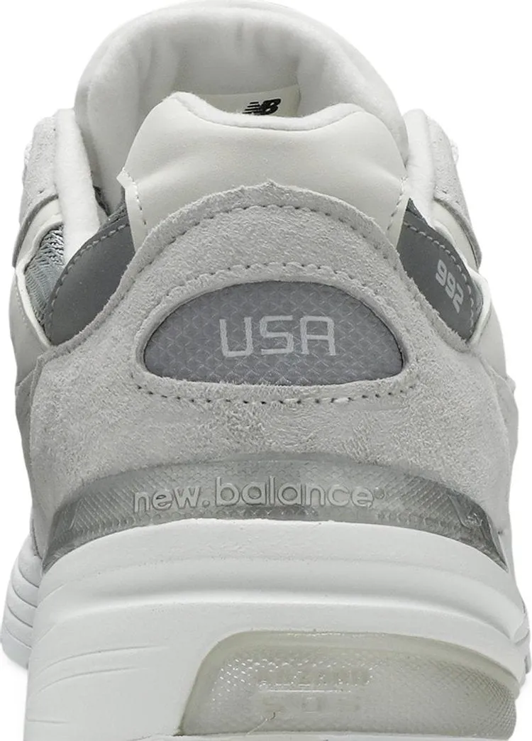 New Balance 992 Made in USA 'White Silver' Sneakers, Gray