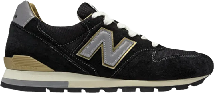 New Balance 996 Made In USA 'Black Gold' Sneakers, Black