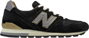 New Balance 996 Made In USA 'Black Gold' Sneakers, Black