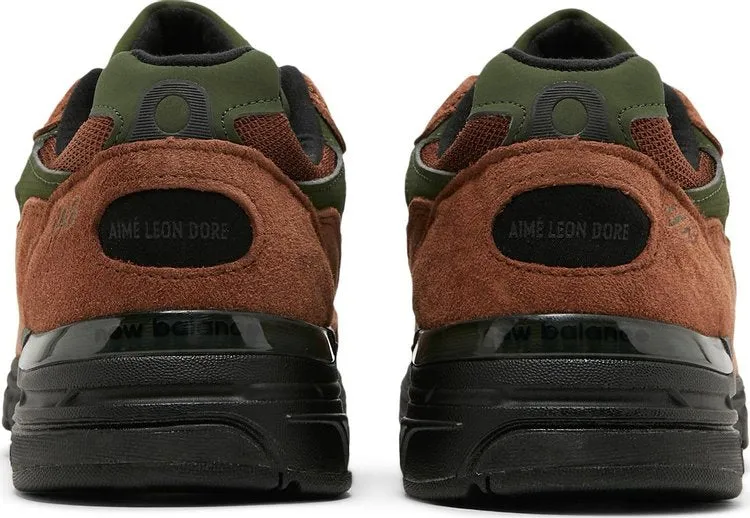 New Balance Aimé Leon Dore x 993 Made in USA 'Beef & Broccoli' Sneakers, Brown