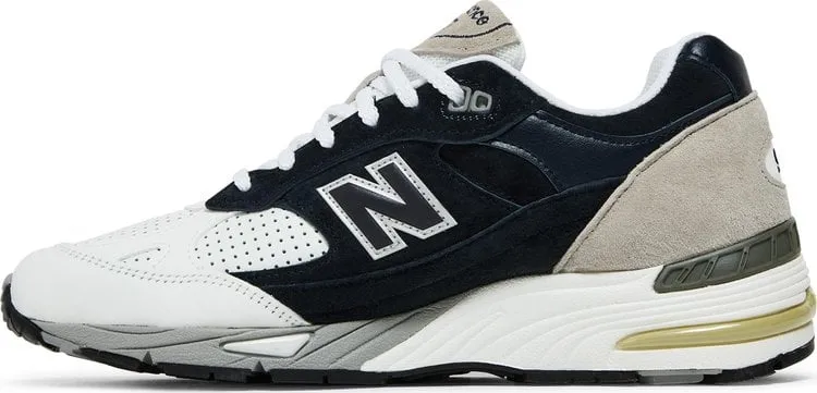 New Balance Sneakersnstuff x 991 Made in England 'Perforated Pack - Navy White', blue