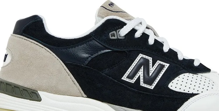 New Balance Sneakersnstuff x 991 Made in England 'Perforated Pack - Navy White', blue