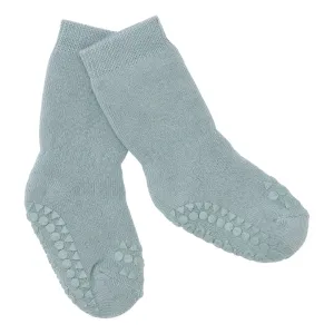 Non-Slip Grip Socks - Organic terry cotton - Dusty Blue