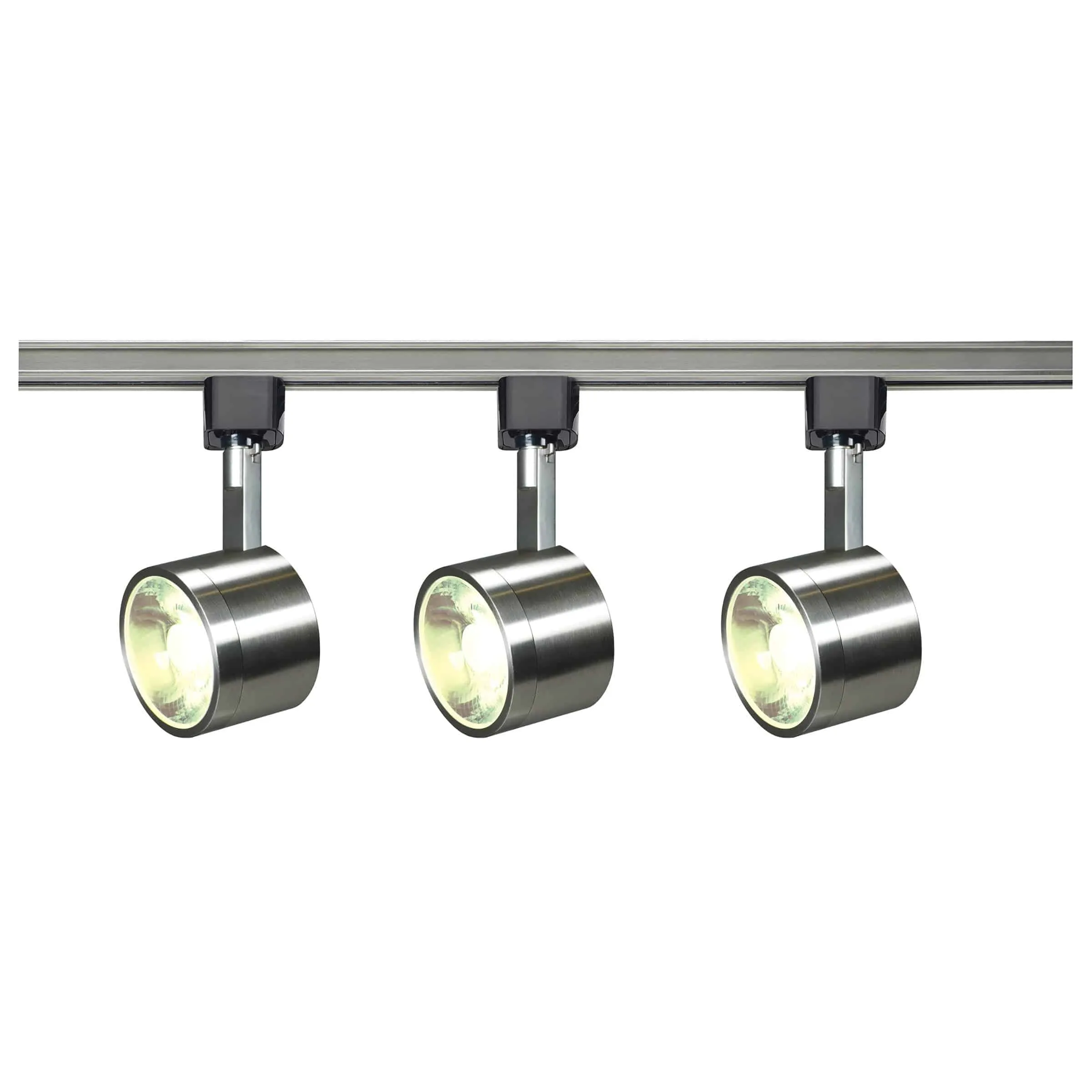 Nuvo LED Signature 3 Head 120V Brushed Nickel Track Kit