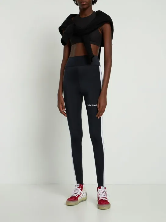 Palm Angels   Track logo stretch leggings 