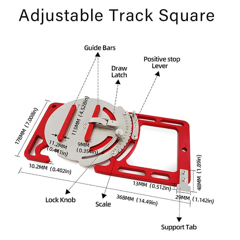 Precision Adjustable Track Square