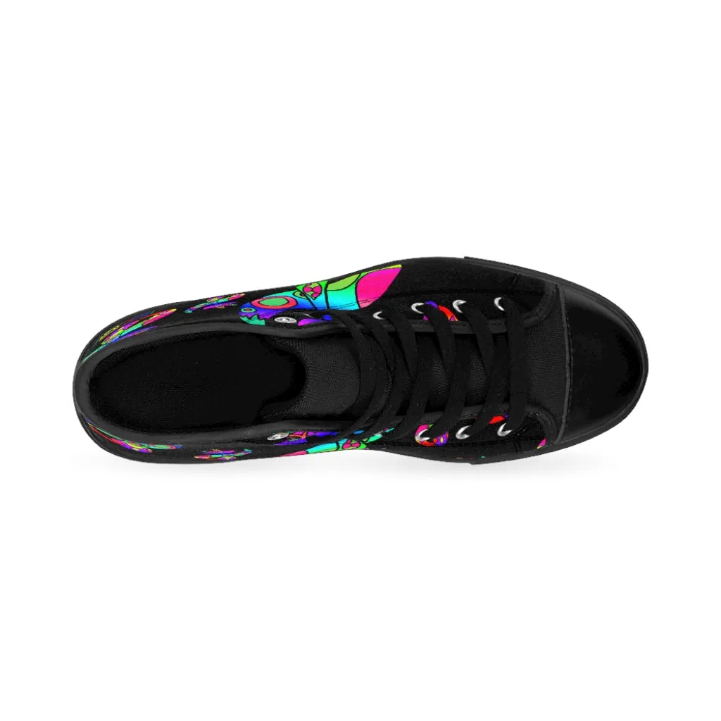 Rainbow Cat Men's High-top Sneakers