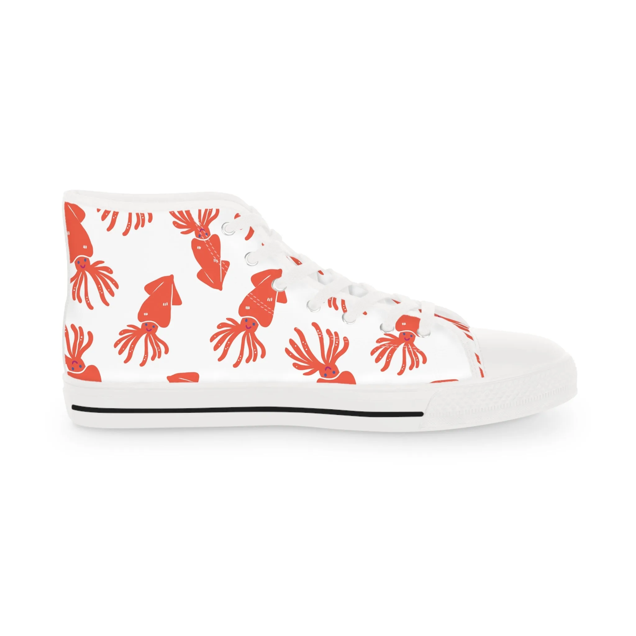 Red Squid Men's High Top Sneakers