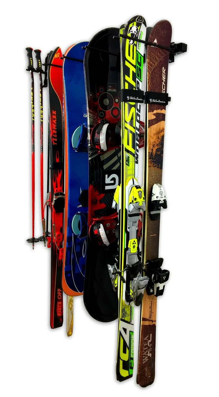 Ski Snowboard Rack - Vertical 10 pairs or 12 pairs