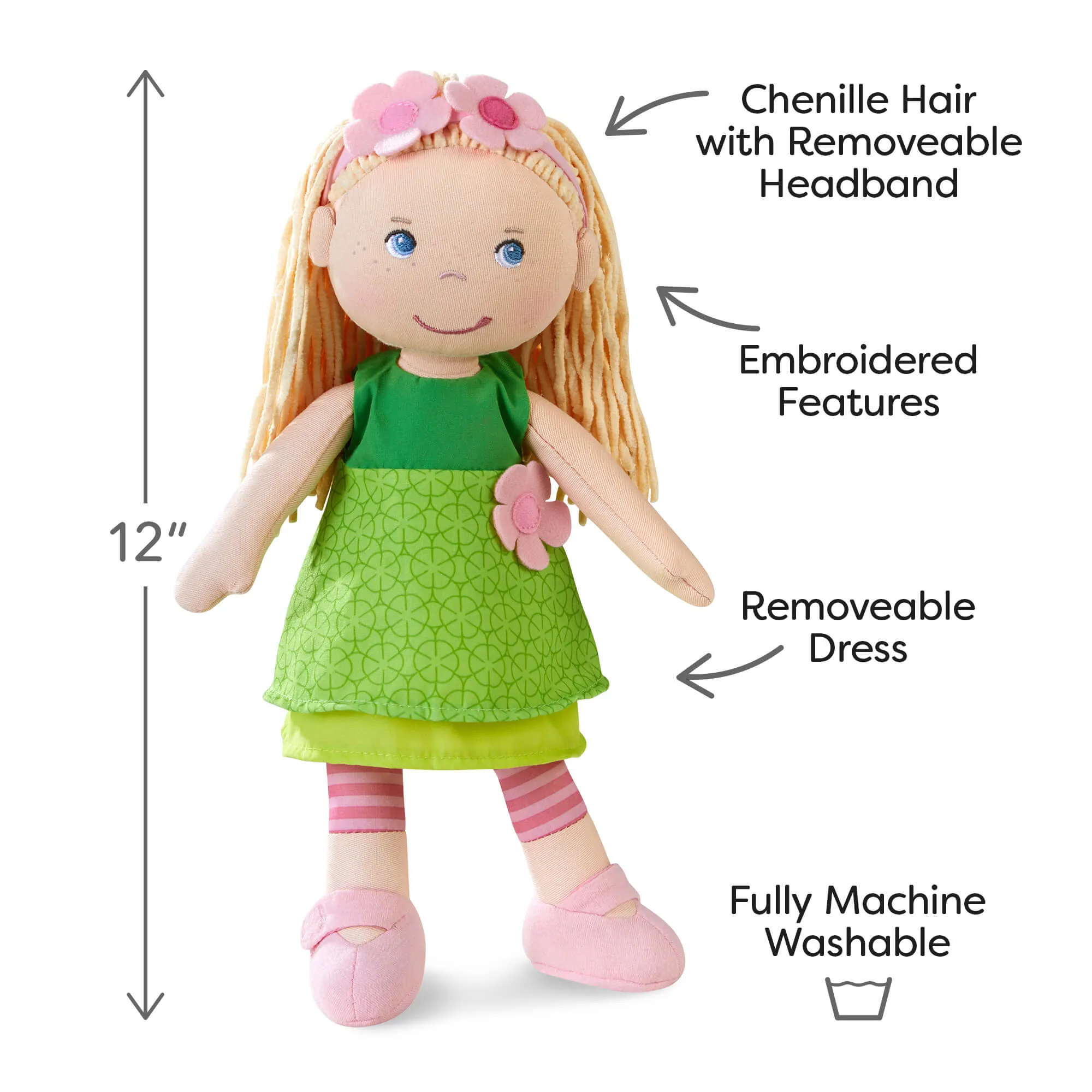 Soft 12" Doll Mali with Blonde Hair