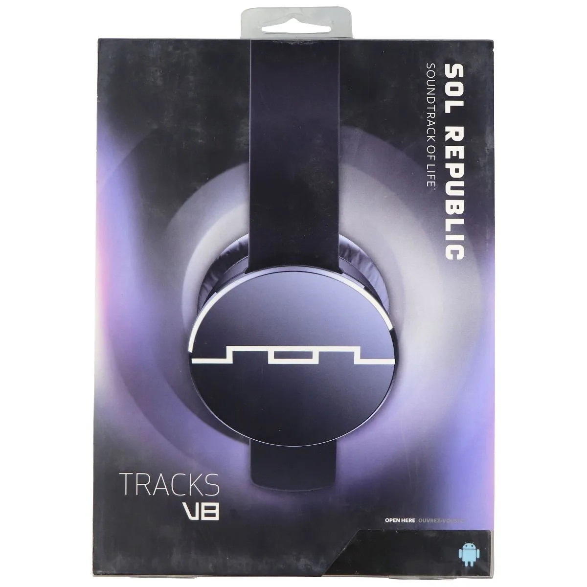 Sol Republic Tracks V8 On-Ear Wired Headphones with In-line Microphone - Black